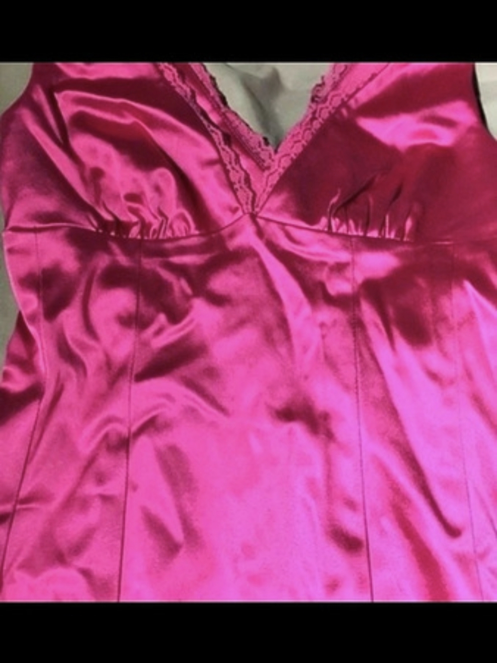 BEBE Barbiecore Pink Satin Midid Dress